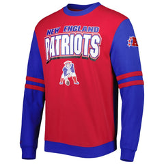 New England Patriots All Over 2.0 Pullover Sweatshirt - Red Pullover