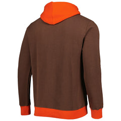 Cleveland Browns Big Face 5.0 Pullover Hoodie - Brown Hoodies