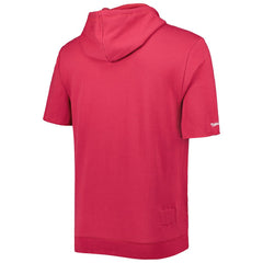 Arizona Cardinals Washed Short Sleeve Pullover Hoodie - Cardinal Hoodies