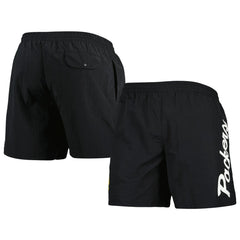 Green Bay Packers Team Essentials Nylon Shorts - Black Shorts