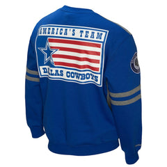 Dallas Cowboys All Over 2.0 Pullover Sweatshirt - Royal Pullover