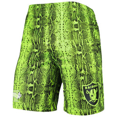 Las Vegas Raiders New Era Summer Pop Shorts - Neon Green Shorts