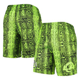 Los Angeles Rams New Era Summer Pop Shorts - Neon Green Shorts