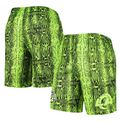 Los Angeles Rams New Era Summer Pop Shorts - Neon Green Shorts