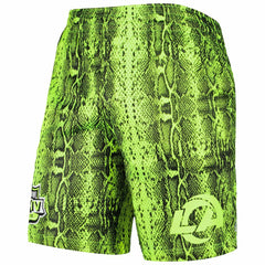Los Angeles Rams New Era Summer Pop Shorts - Neon Green Shorts