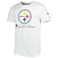 Pittsburgh Steelers New Era Historic Champs T-Shirt - White T-shirts