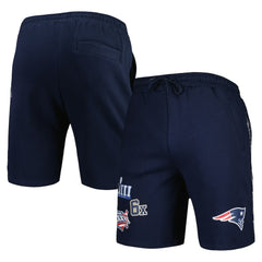 New England Patriots New Era Historic Champs Shorts - Navy Shorts