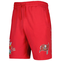 Tampa Bay Buccaneers New Era Historic Champs Shorts - Red Shorts