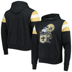 New Orleans Saints '47 Legacy Premier Nico Pullover Hoodie - Black Hoodies