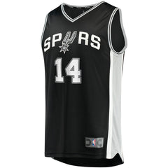 Blake Wesley San Antonio Spurs Fast Break Replica Player Jersey Icon Edition Black - Fanatics