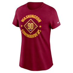 Washington Commanders Women's 90th Anniversary T-Shirt - Burgundy T-shirts