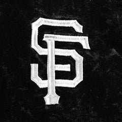 San Francisco Giants The Wild Collective Women's Marble Pullover Hoodie - Black Hoodies