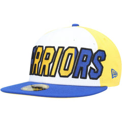 Golden State Warriors Back Half 9FIFTY Fitted Hat White/Royal - New Era