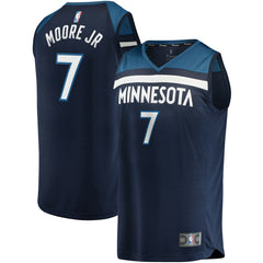 Wendell Moore Jr. Minnesota Timberwolves 2022 NBA Draft First Round Pick Fast Break Replica Player Jersey Icon Edition Navy - Fanatics