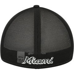 Miami Marlins New Era 2023 On-Field Batting Practice 39THIRTY Flex Hat - Black/White Hats