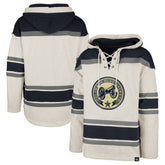 Columbus Blue Jackets '47 Rockaway Lace-Up Pullover Hoodie - Oatmeal | US 4993235