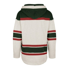 New Jersey Devils '47 Rockaway Lace-Up Pullover Hoodie - Oatmeal | US 4993244