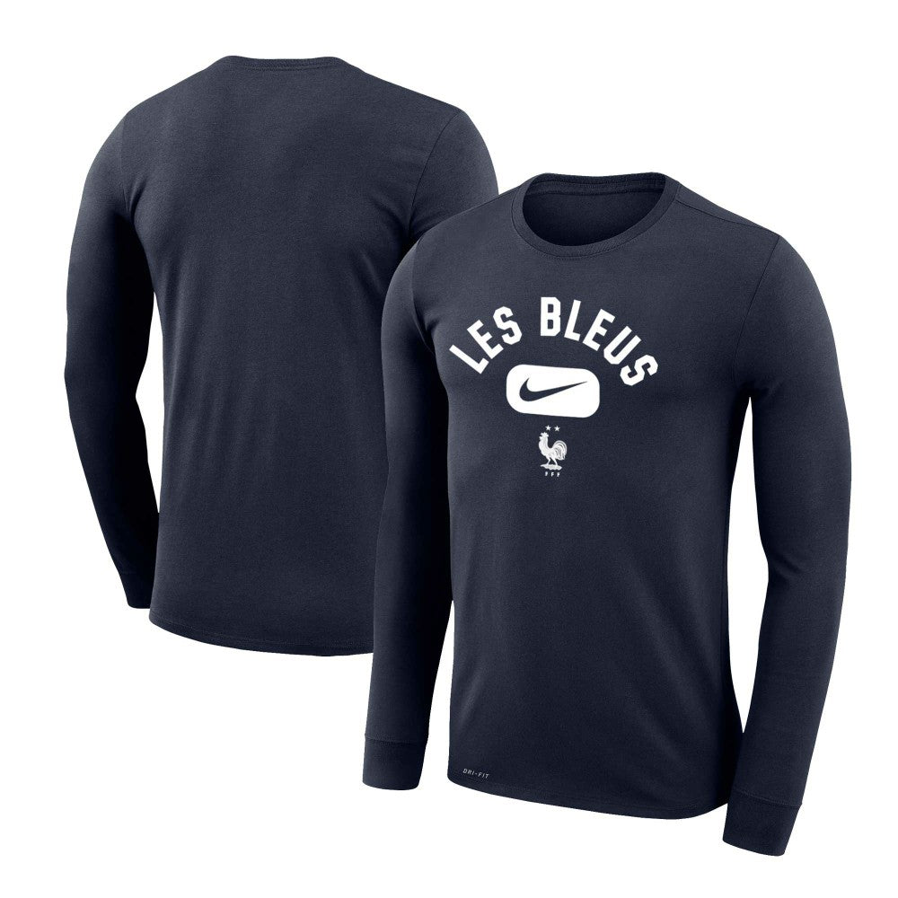 France National Team Lockup Legend Performance Long Sleeve T-Shirt Navy - Nike cheap