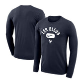 France National Team Lockup Legend Performance Long Sleeve T-Shirt Navy - Nike cheap