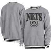 Brooklyn Nets Unisex Vintage Throwback Crew Sweatshirt Heather Gray - New Era outlet
