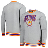 Phoenix Suns Unisex Vintage Throwback Crew Sweatshirt Heather Gray - New Era