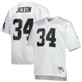 Bo Jackson Las Vegas Raiders Big & Tall 1988 Retired Player Replica Jersey - White Jerseys
