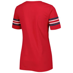 St. Louis Cardinals New Era Women's Team Stripe T-Shirt - Red T-shirts