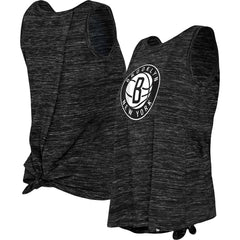Brooklyn Nets Women's Space Dye Active Tank Top Black - New Era