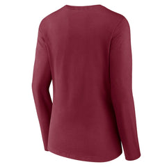 Washington Commanders Women's Hometown Sweep Long Sleeve V-Neck T-Shirt - Burgundy T-shirts