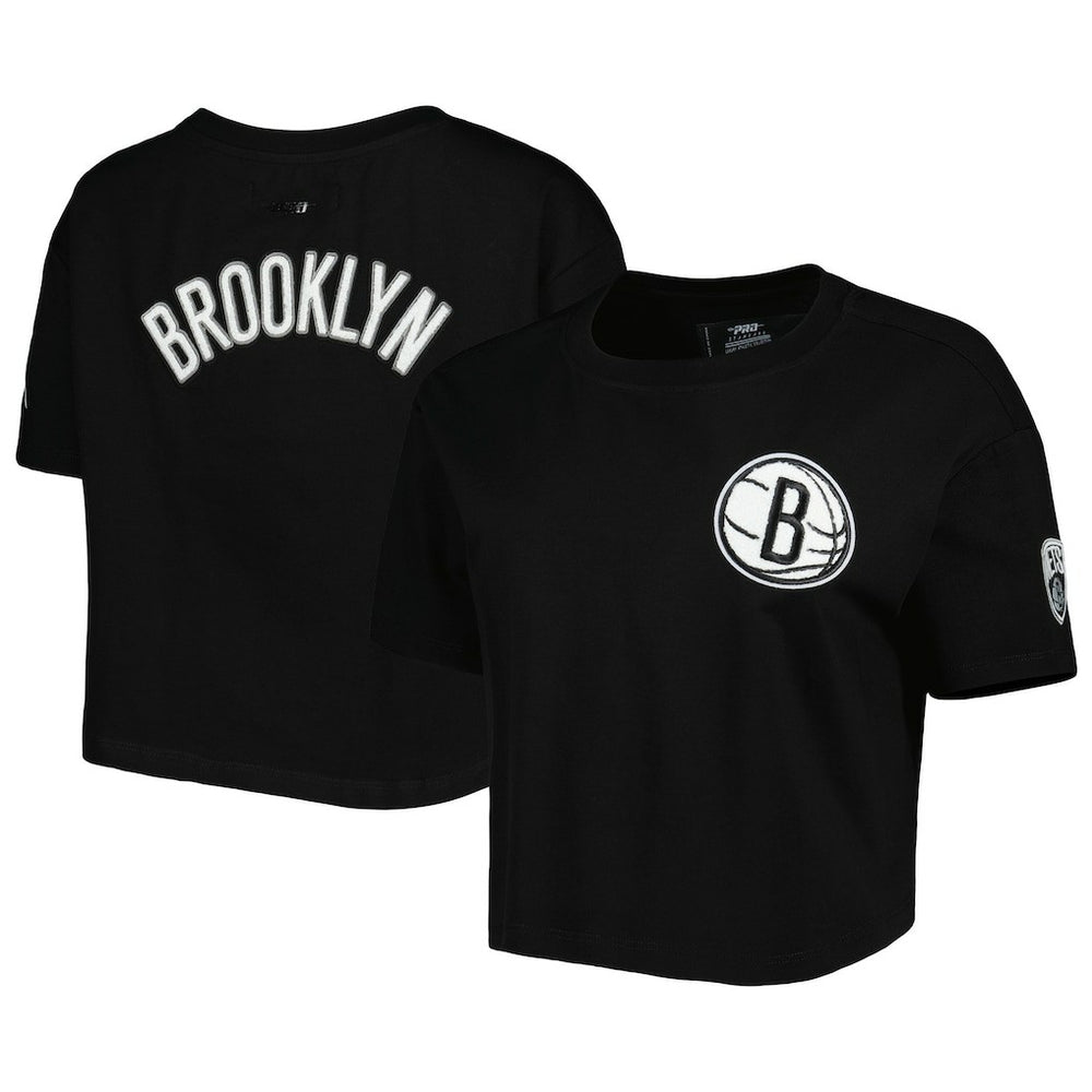 Brooklyn Nets Pro Standard Women's Classics Boxy T-Shirt Black outlet