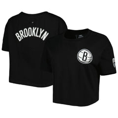 Brooklyn Nets Pro Standard Women's Classics Boxy T-Shirt Black outlet