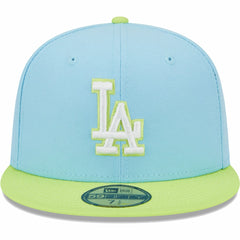 Los Angeles Dodgers New Era Spring Color Two-Tone 59FIFTY Fitted Hat - Light Blue/Neon Green Hats