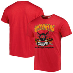 Tampa Bay Buccaneers Homage Super Bowl Classics Tri-Blend T-Shirt - Red T-shirts