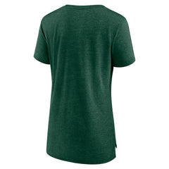 Green Bay Packers Women's Hometown First Down Tri-Blend T-Shirt - Heather Green T-shirts