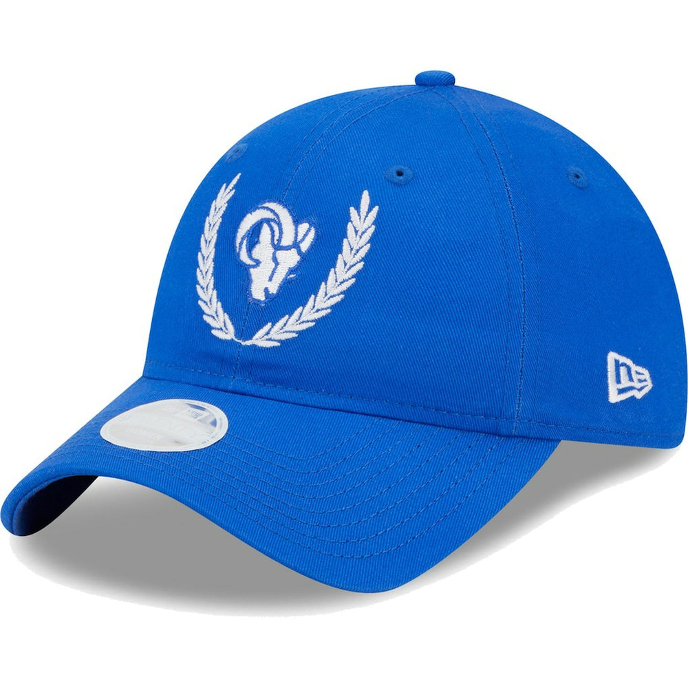Los Angeles Rams New Era Women's Leaves 9TWENTY Adjustable Hat - Royal Hats