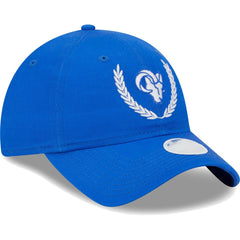 Los Angeles Rams New Era Women's Leaves 9TWENTY Adjustable Hat - Royal Hats
