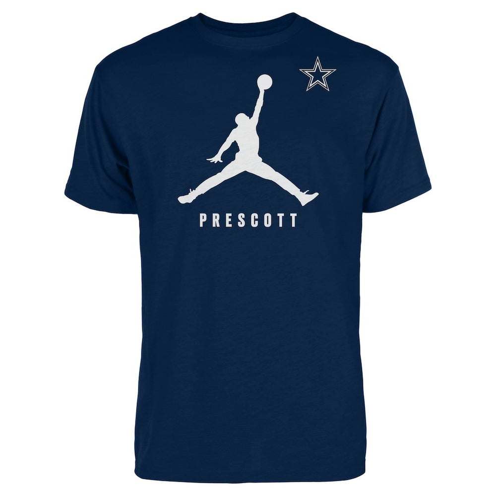 Dak Prescott Dallas Cowboys Jordan Brand Graphic T-Shirt - Navy T-shirts