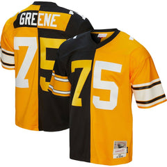 Joe Greene Pittsburgh Steelers 1976 Split Legacy Replica Jersey - Black/Gold Jerseys