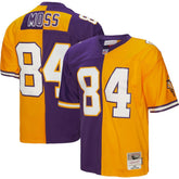 Randy Moss Minnesota Vikings 1998 Split Legacy Replica Jersey - Purple/Gold Jerseys