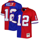Jim Kelly Buffalo Bills 1990 Split Legacy Replica Jersey - Royal/Red Jerseys