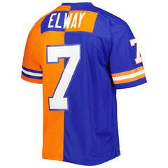 John Elway Denver Broncos 1990 Split Legacy Replica Jersey - Royal/Orange Jerseys