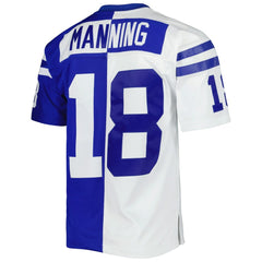 Peyton Manning Indianapolis Colts 1998 Split Legacy Replica Jersey - Royal/White Jerseys