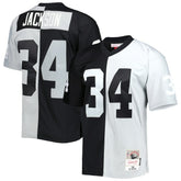 Bo Jackson Las Vegas Raiders 1988 Split Legacy Replica Jersey - Black/Silver Jerseys