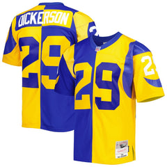 Eric Dickerson Los Angeles Rams 1984 Split Legacy Replica Jersey - Royal/Gold Jerseys