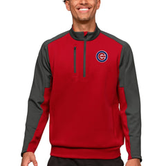 Chicago Cubs Antigua Team Quarter-Zip Pullover Top - Red Pullover