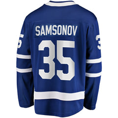 Ilya Samsonov Toronto Maple Leafs Fanatics Home Breakaway Player Jersey - Blue | US 5010801