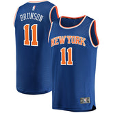 Jalen Brunson New York Knicks Fast Break Replica Jersey Icon Edition Blue - Fanatics