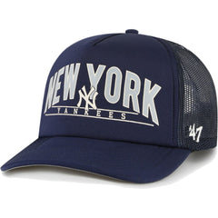 New York Yankees '47 Backhaul Foam Trucker Snapback Hat - Navy Hats