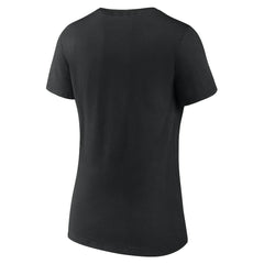 New Orleans Saints Women's Shine Time V-Neck T-Shirt - Black T-shirts