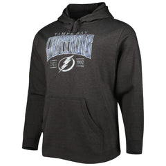 Tampa Bay Lightning Fanatics Big & Tall Dynasty Pullover Hoodie - Heather Charcoal | US 5017821